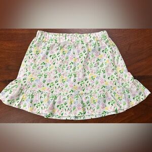 NWT The Proper Peony Boutique Girls Skort White Floral Design Size 7
